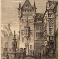 La maison de Nassau et la fontaine des vertus à Nuremberg