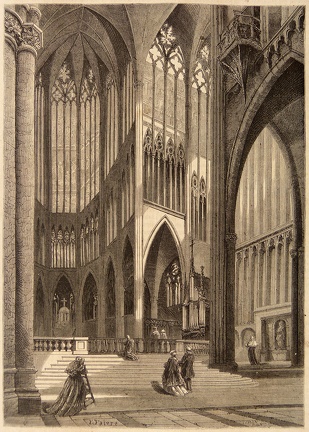 Vue intérieure de le cathédrale de Metz