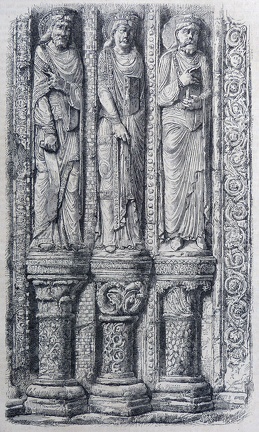 Sculptures du porche sud de la cathédrale de Bourges